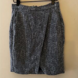 Banana Republic Textured Gray Pencil Skirt